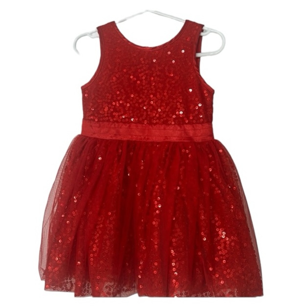Girls red christmas dress size 2T